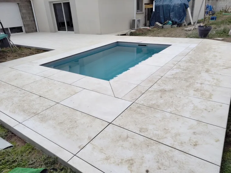 pose carrelage sur plot 60x120cm