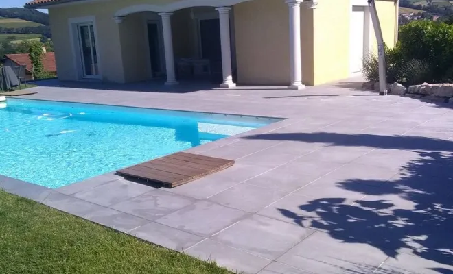 Carrelage de terrasses, Saint-Symphorien-sur-Coise, VALLDECABRES Carrelage