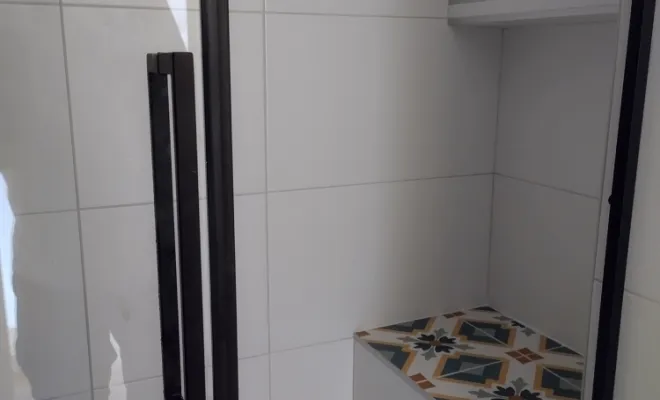 faïence douche avec siège 