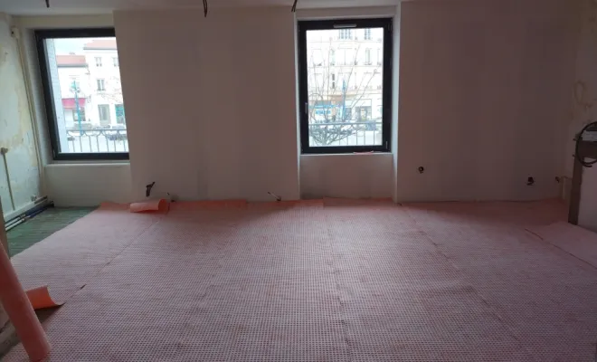 pose natte de désolidarisation sur plancher bois 